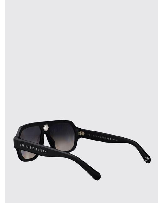Philipp Plein Black Sunglasses for men