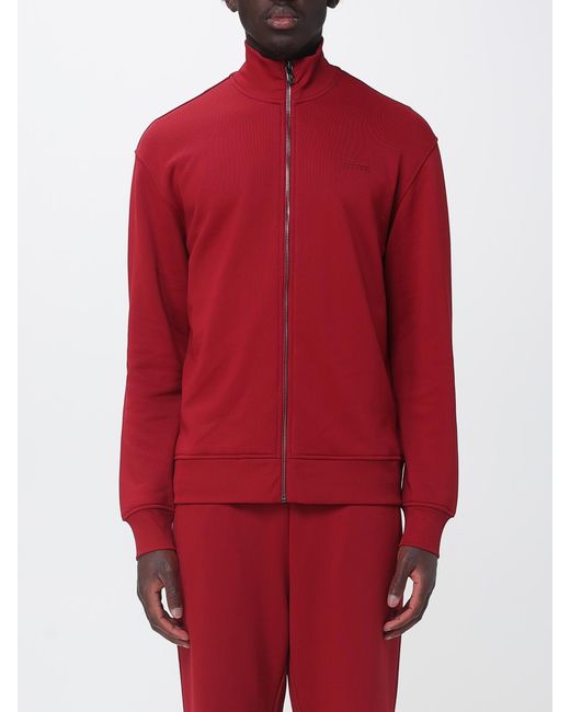 Ferrari Red Zip-Up Hoodie for men