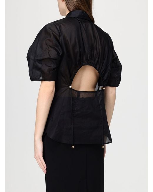 Elisabetta Franchi Black Cotton Shirt