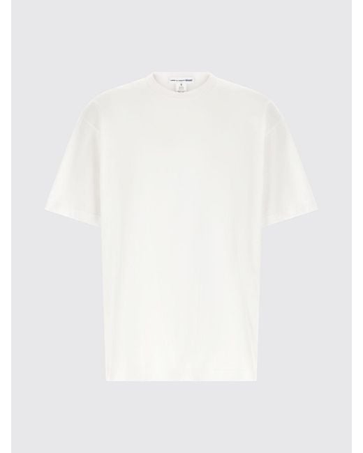Comme des Garçons White Cotton T-Shirt for men