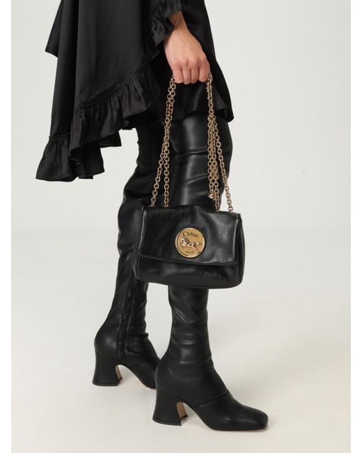 Chloé Black Schultertasche Damen