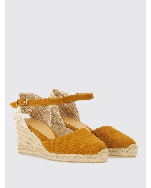 Castaner Metallic Elegant Espadrille Wedge Ankle Strap Shoes For Versatile Style And Comfort