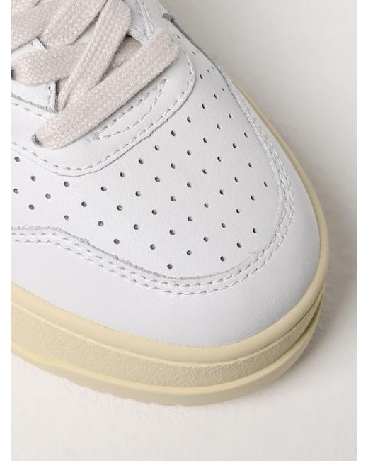 Autry Natural Medalist Platform Leather Sneakers