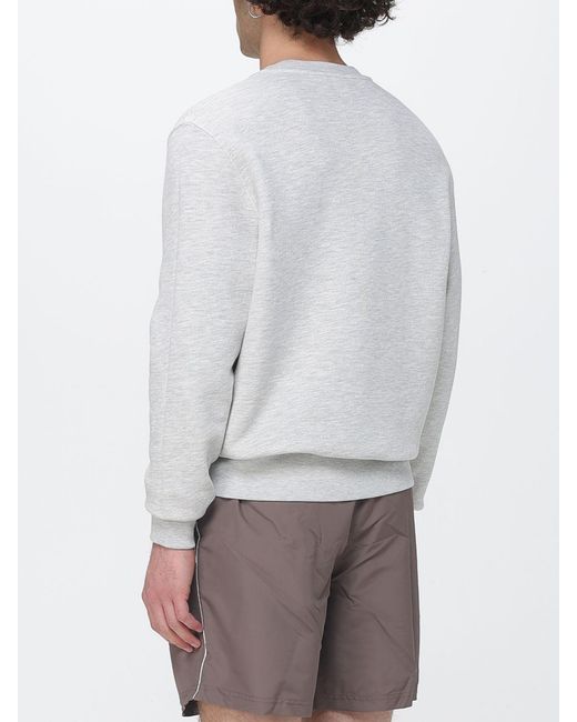 Autry Gray Cotton Crewneck Sweatshirt With Logo for men