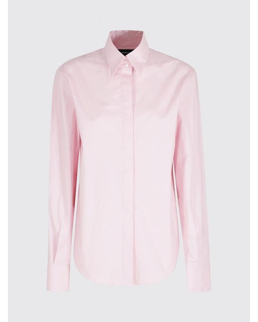 FEDERICA TOSI Pink Classic Cotton Poplin Shirt