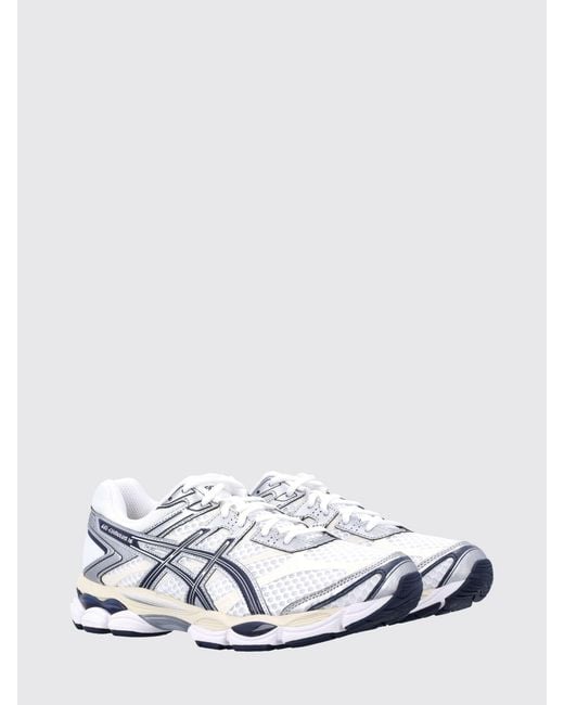 Asics White Gel-Cumulus 16 Mesh And Rubber Sneakers