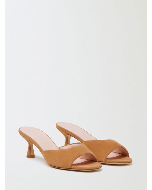 Fabiana Filippi Natural Suede Mules