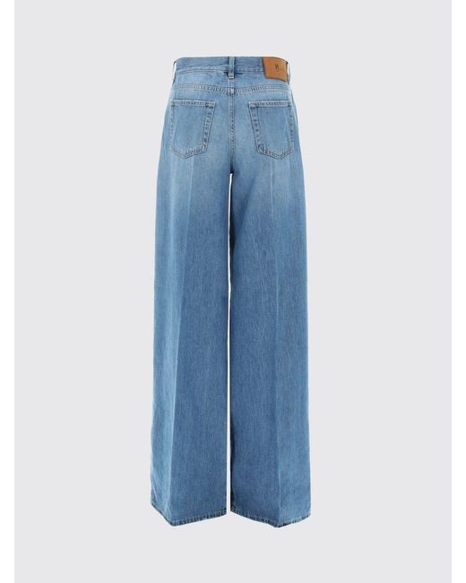 PT Torino Blue Palazzo Cotton Jeans