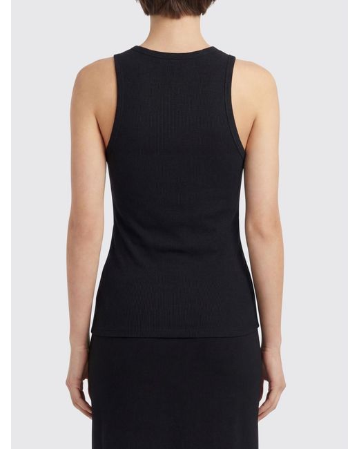 Rabanne Black Stretch Cotton Tank Top