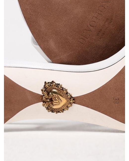 Dolce & Gabbana Natural Sandalen Mit Absatz Damen
