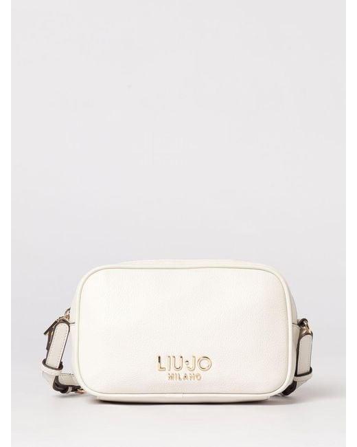 Liu Jo Natural Laminated Grained Synthetic Leather Bag
