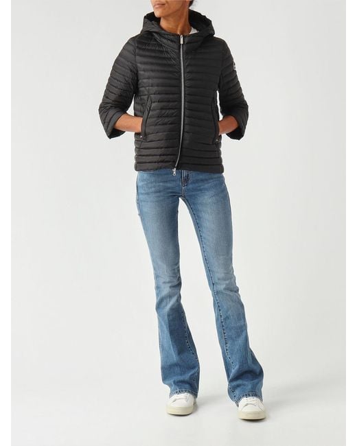 Colmar Black Nylon Hooded Down Jacket