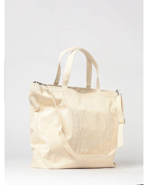 Maison Kitsun&Eacute Borsa Fox Head di Maison Kitsuné in Natural