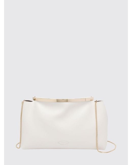 Tod's Natural Leather Clutch