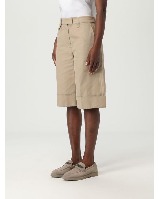 Brunello Cucinelli Natural Shorts Damen