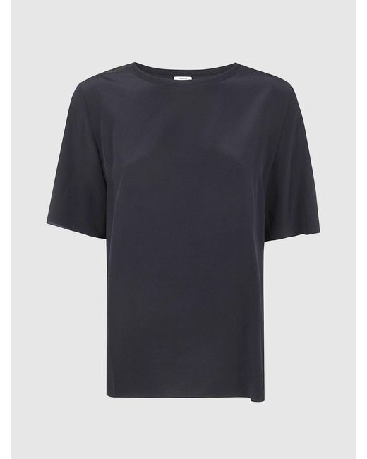 Joseph Black Satin Blouse