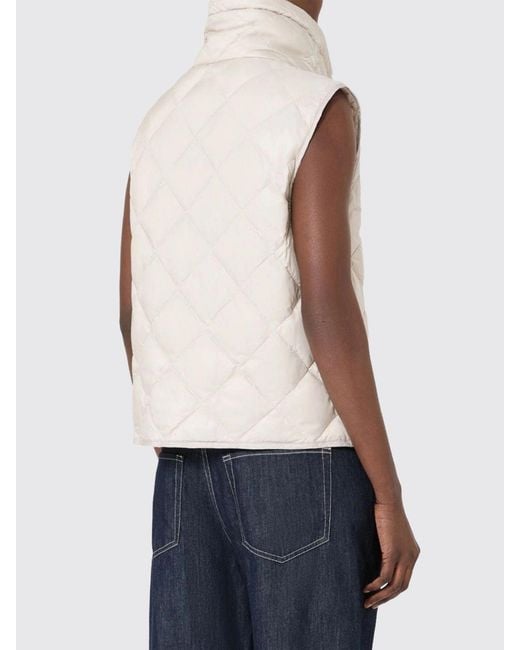 Max Mara Blue Water-Repellent Quilted Padded Vest
