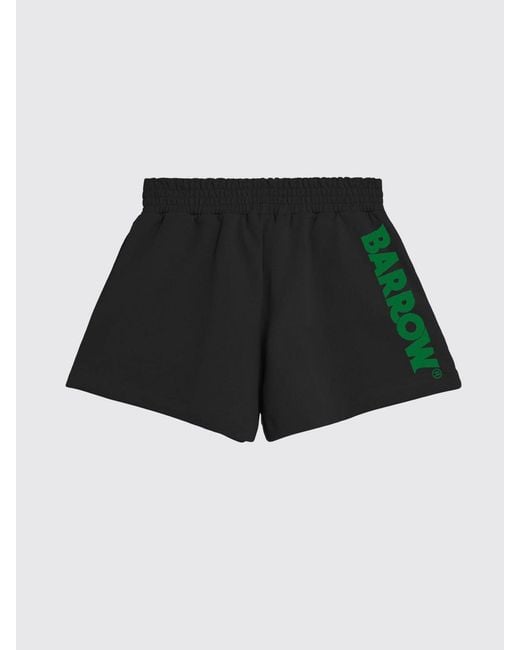 Barrow Black Cotton Sport Shorts