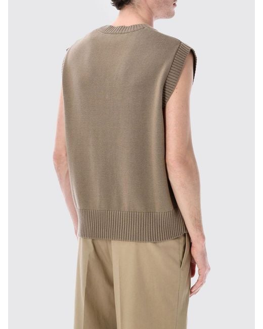 AMI Natural Ami Wool And Cotton Vest for men