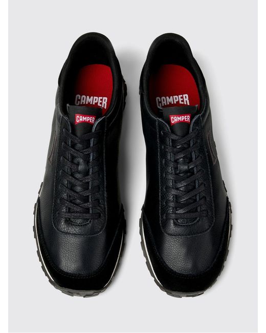 Camper Black Drift Walk Leather Sneakers for men