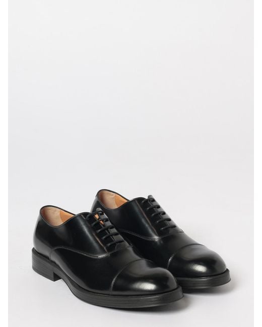 Tod's White Brushed Leather Oxford Shoes for men