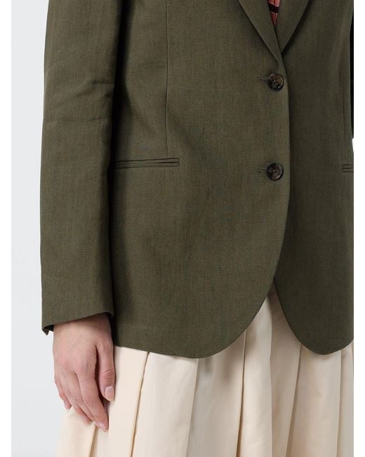 Blazer De Lino De Botonadura Sencilla Paul Smith de color Green