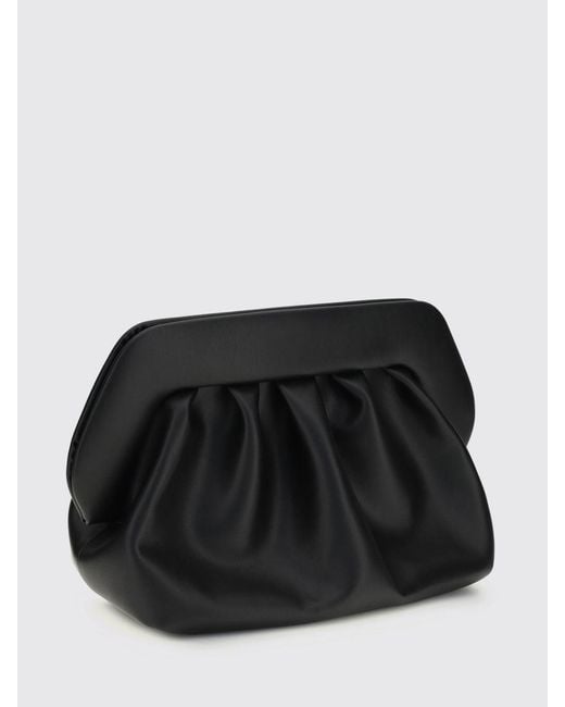 THEMOIRÈ Black Themoir&Egrave Bios Vegan Leather Clutch