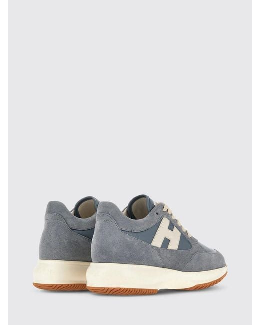 Baskets Interactive En Daim Hogan en coloris Blue