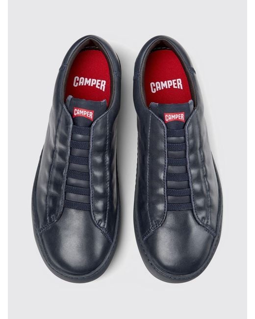 Camper Blue Leather Peu Touring Sneakers for men