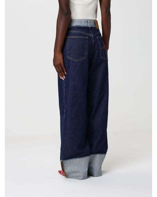 Jeans De Mezclilla De Pierna Ancha Marni de color Blue