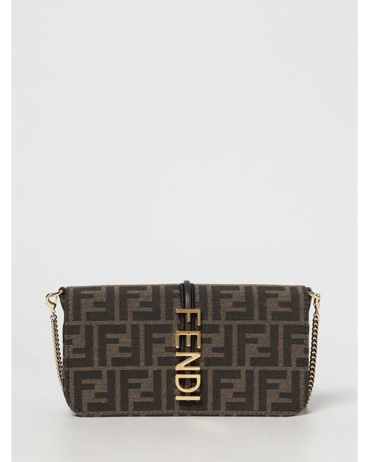 Fendi Gray Shoulder Bag