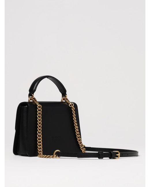 Pinko Black Mini Love Bag One Leather Bag