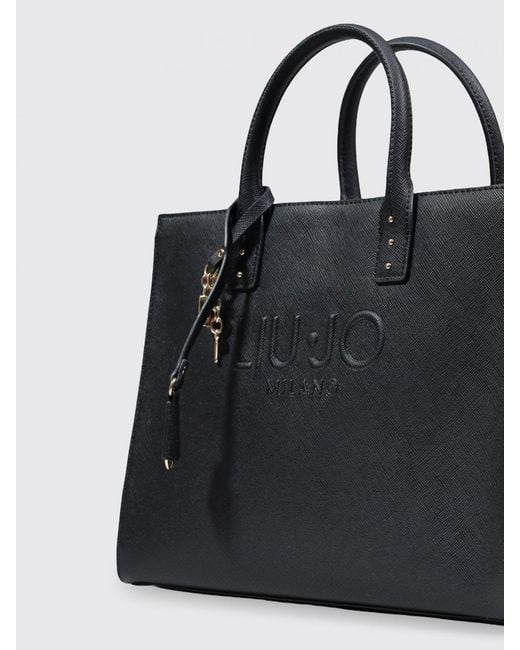 Liu Jo Black Saffiano Faux Leather Bag