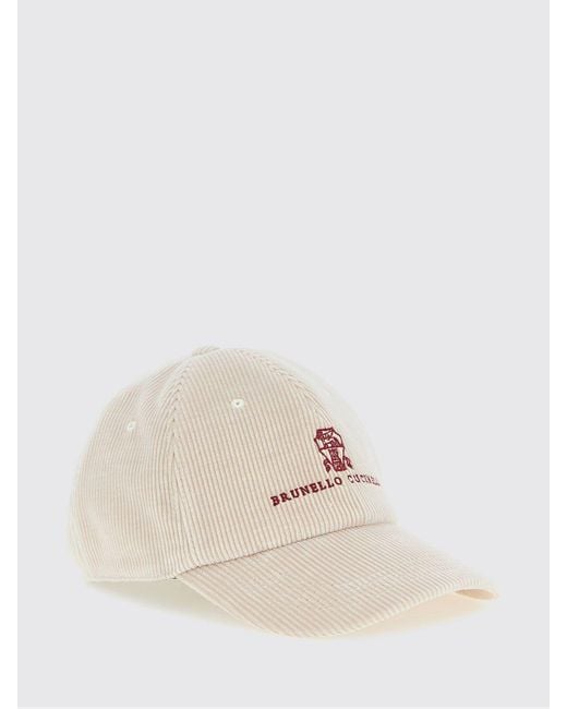 Cappello Uomo di Brunello Cucinelli in Natural da Uomo