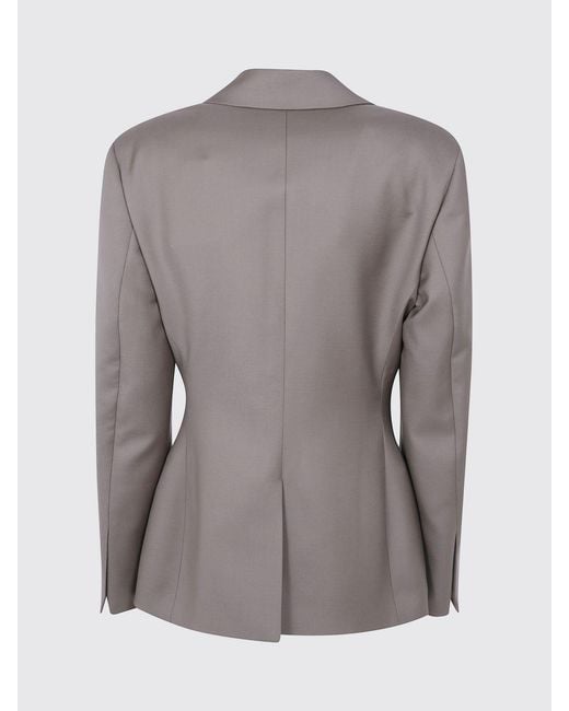 Rohe Gray Double-Breasted Blazer