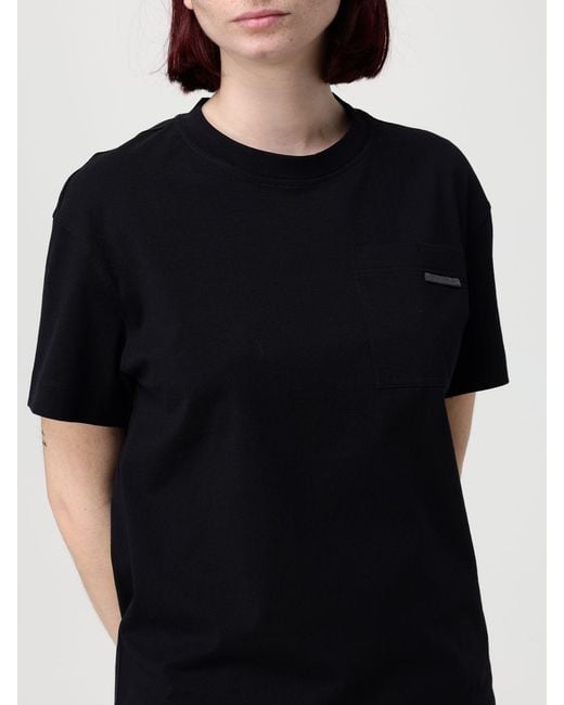 Brunello Cucinelli Black Cotton T-Shirts