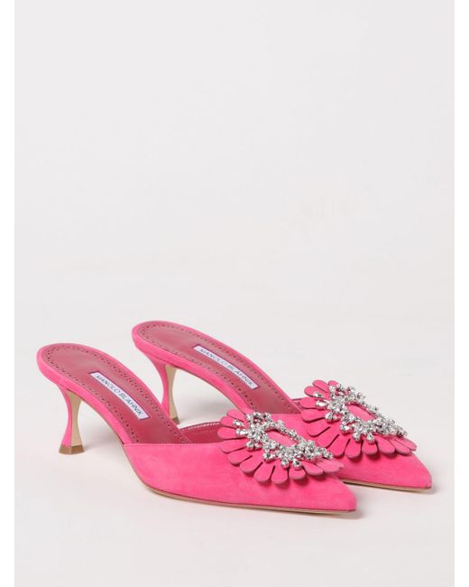 Manolo Blahnik Pink Shoes