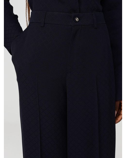 Gucci Blue Viscose Trousers