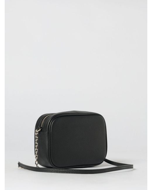 Patrizia Pepe Black Grained Leather Bag