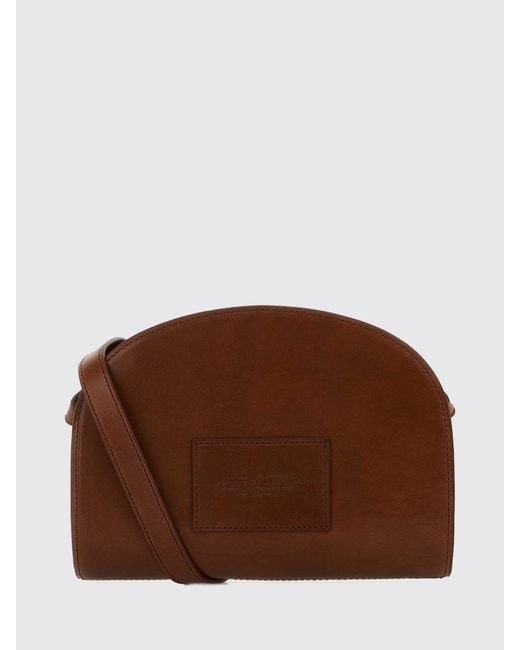 A.P.C. Brown X Marc Jacobs Demi Lune Leather Shoulder Bag