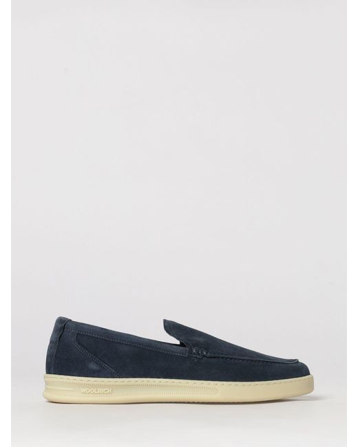 Woolrich Blue Suede Loafers for men