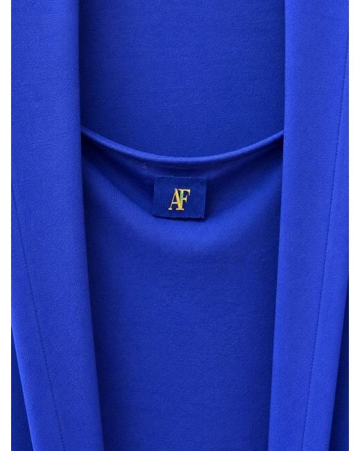 Alberta Ferretti Blue Viscose Top With Panel