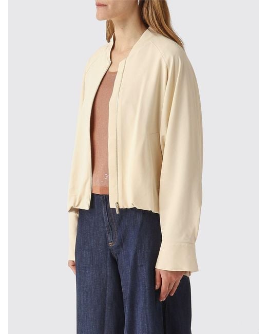 Twinset Natural Stretch Viscose Bomber Jacket