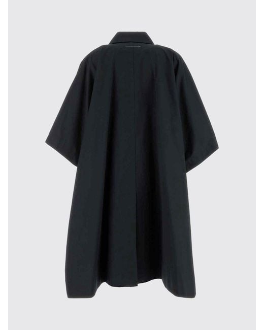 MM6 by Maison Margiela Black Cotton Cape