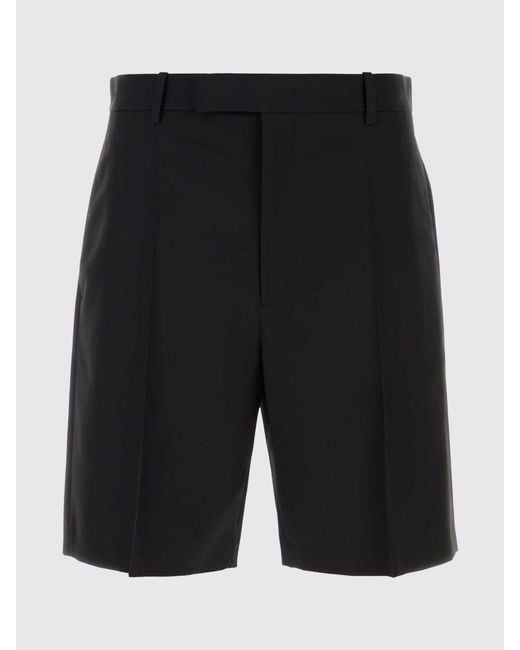 Jil Sander Black Virgin Wool Tailored Shorts for men