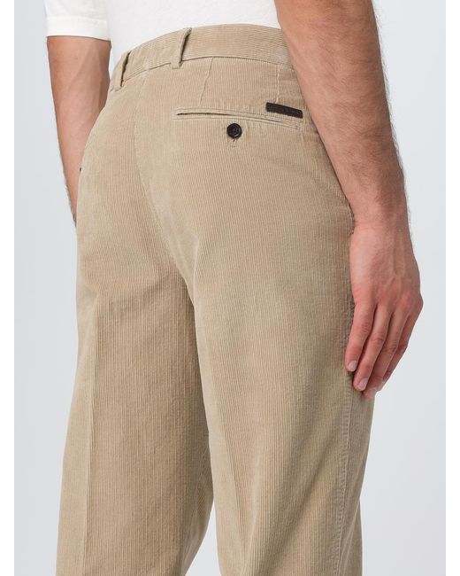 Dolce & Gabbana Natural Dolce &Amp Gabbana Straight Corduroy Trousers for men
