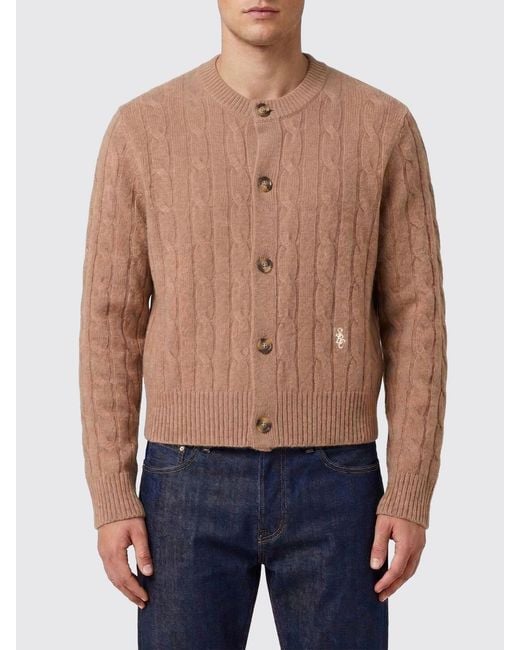 Sporty & Rich Blue Sporty &Amp Rich Wool And Cashmere Cardigan for men
