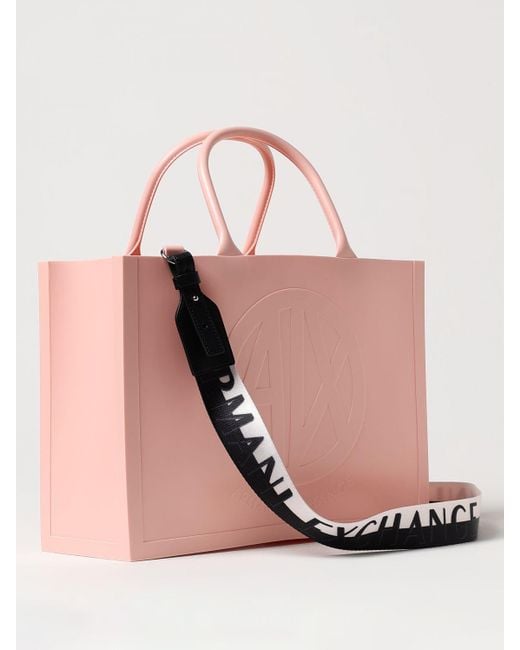 Armani Exchange Pink Tote Bags