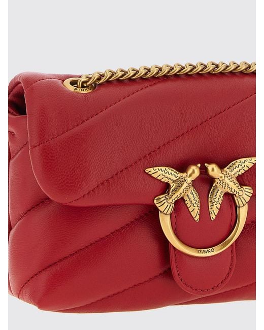 Pinko Red Shoulder Bag