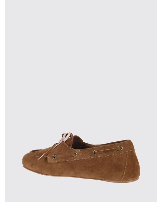 3Juin Brown Suede Boat Loafers